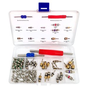 Núcleos de válvula Aire Acondicionado - R134a / R12 - 102 piezas