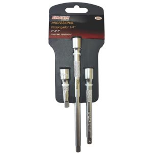 Prolongador Extensión Enc. 1/4" - 3 pcs.