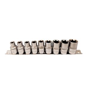 Tubos Torx hembra - encastre 1/2" - 9 pcs.