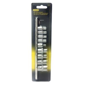 Tubos Torx E5-E16 | Enc. 1/4" 3/8" + Adaptador