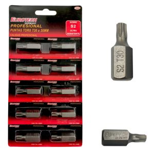 Puntas cortas Torx - T30 - Blister x10 u.