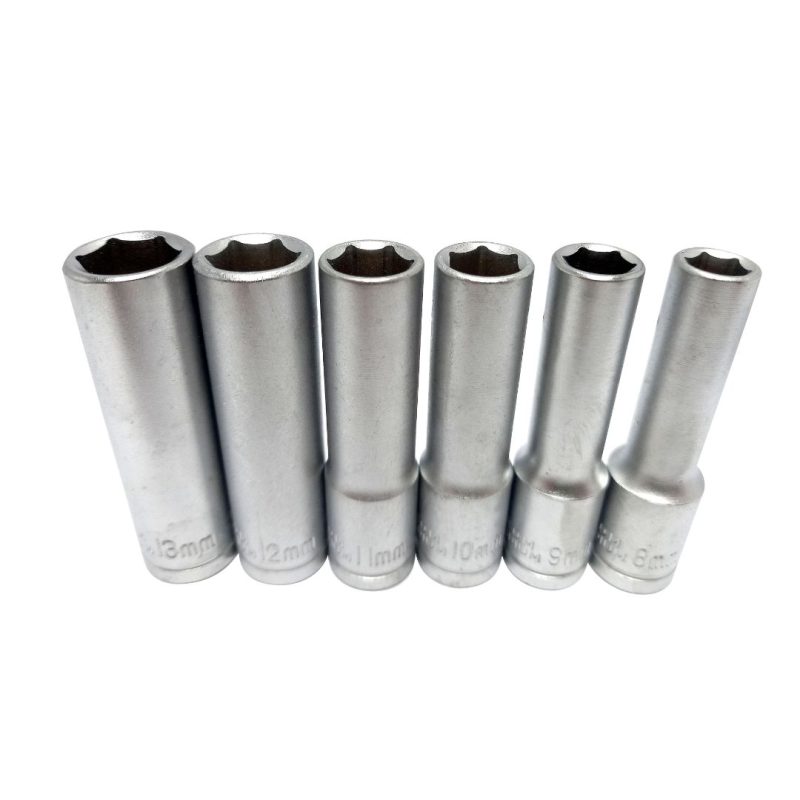 Tubos largos 3/8" - 8 a 13 mm. - 6 pcs.