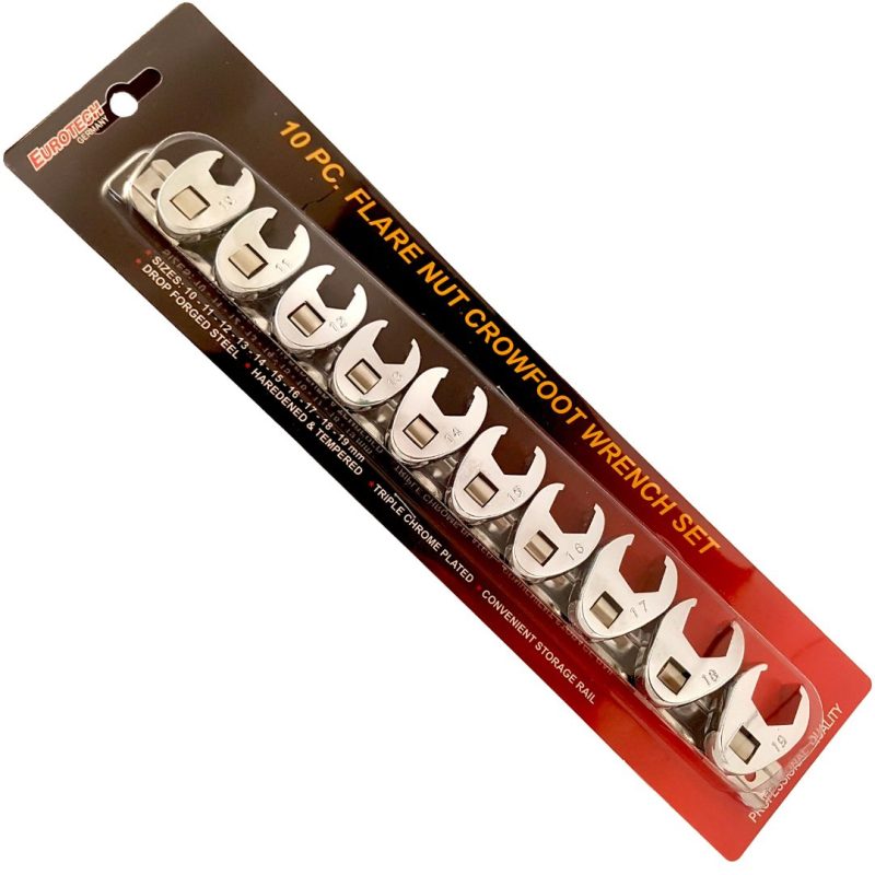 Llaves "Pata de cabra" - 10 a 19 mm. - 10 pcs.