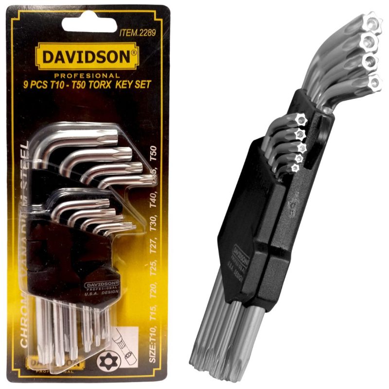 Llaves Torx cortas - 9 pcs.