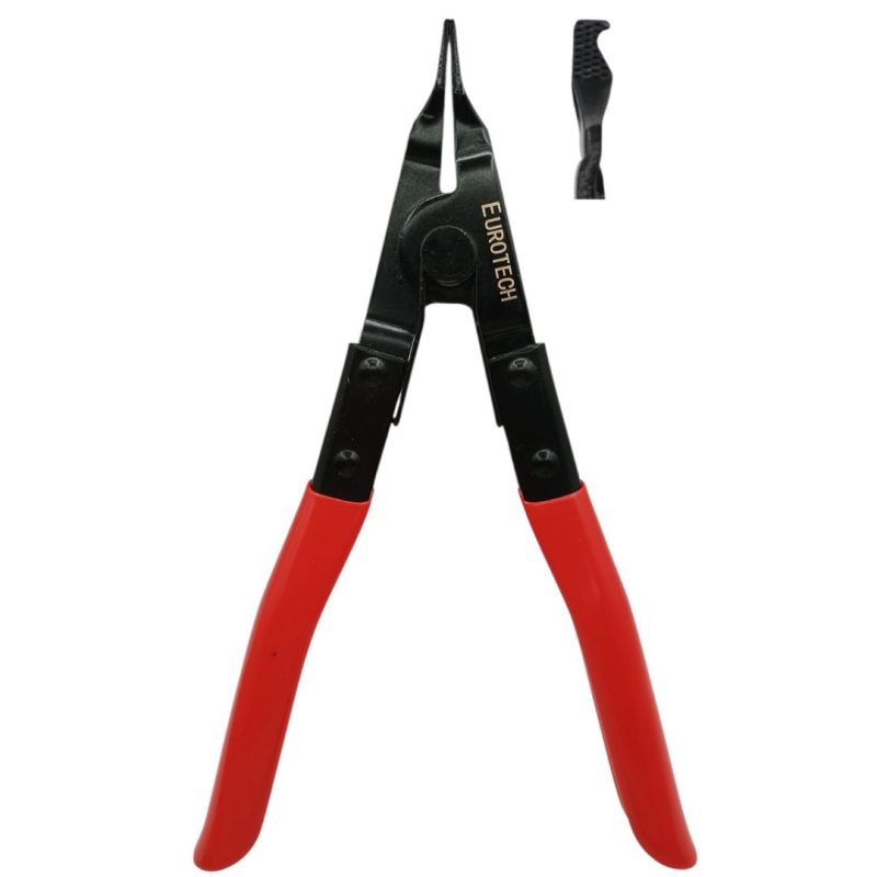 Pinza aros pistón seguros caja - punta gancho