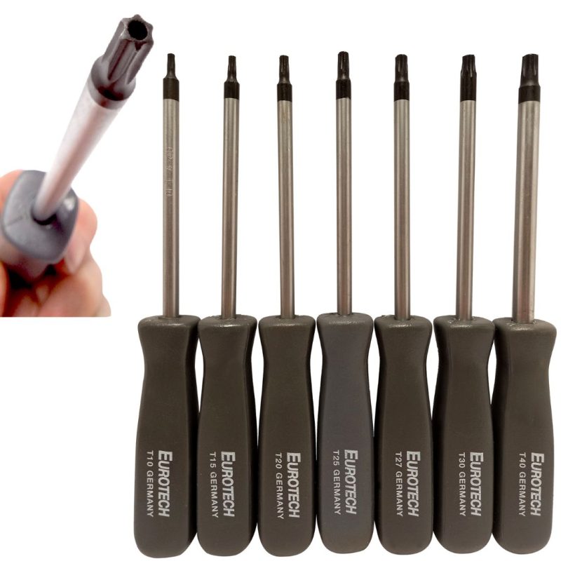 Destornilladores Torx con guía - 7 Pcs.