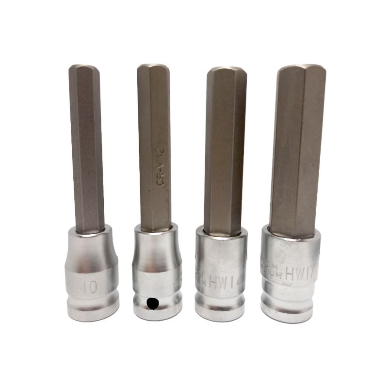 Puntas Allen 1/2" - 10 12 14 17 mm. - 4 pcs.