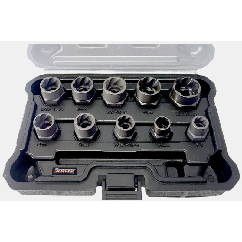 Extractor de tornillo roto - 10 pcs.