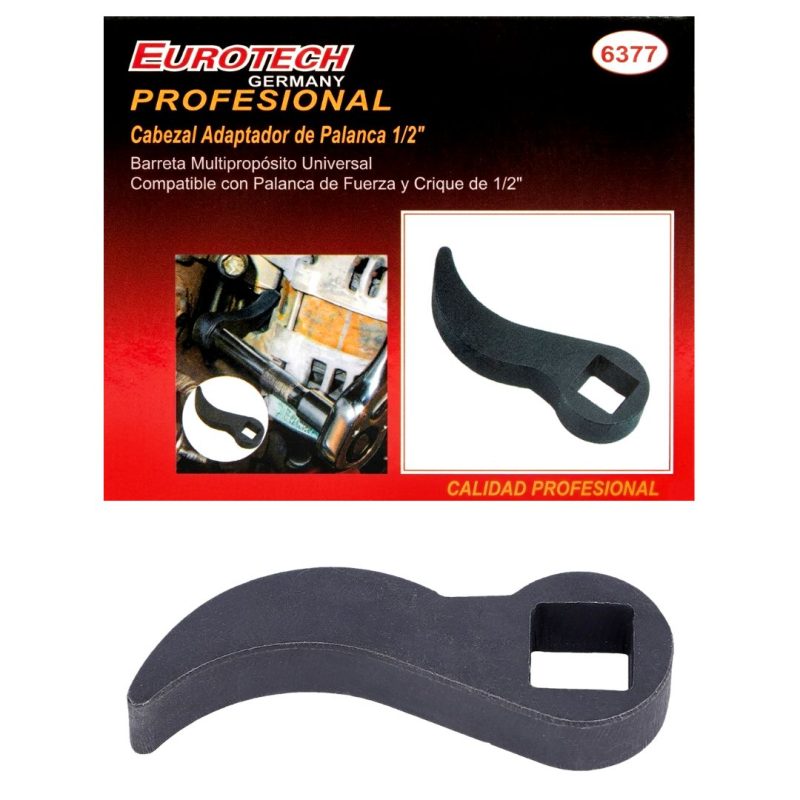 Cabezal adaptador tipo barreta - palanca de fuerza - Enc. 1/2"